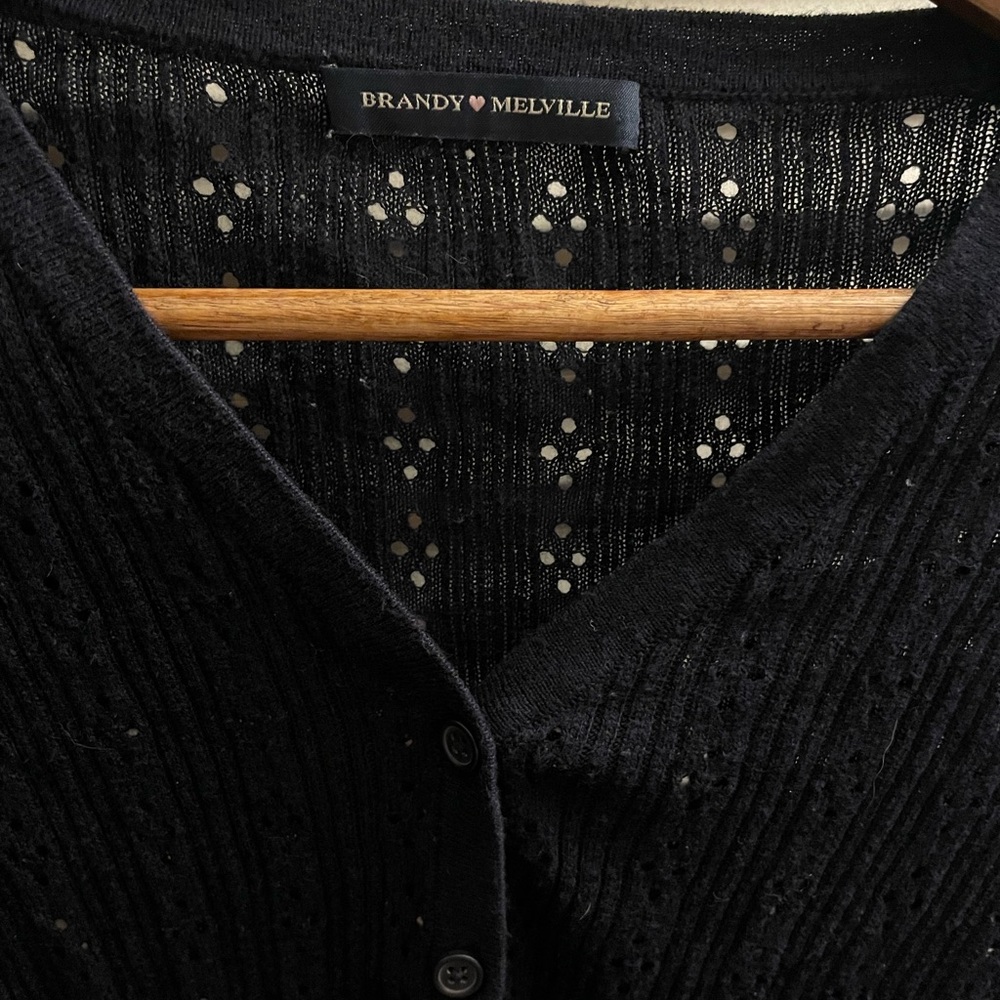 Brandy Melville Knit Button-Up Cardigan - Picture 3 of 4